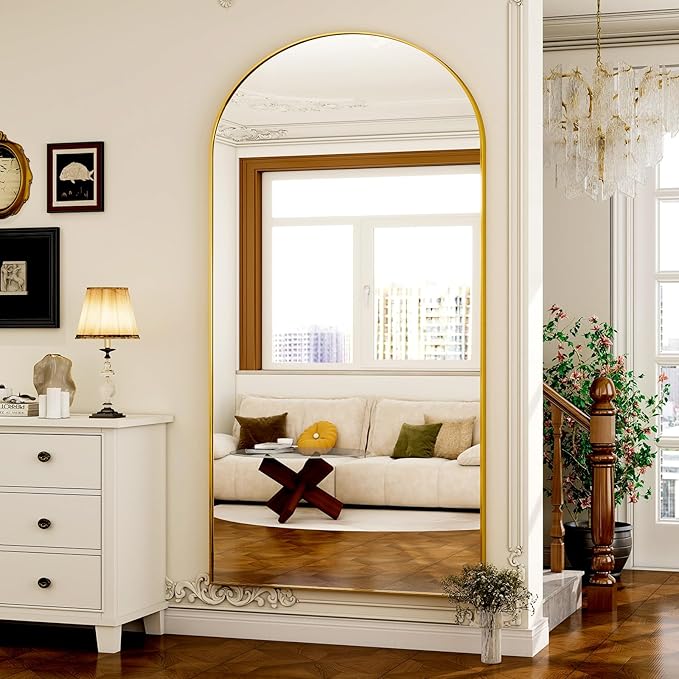 GLSLAND-77 x38 Arched Full Length Mirror