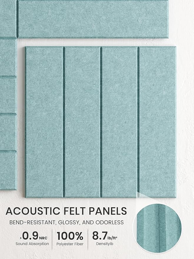 Bumusty Large Cork Board Alternative-36 x 24" Felt Bulletin Board Tiles