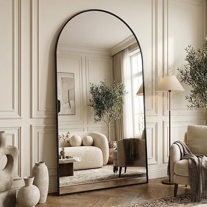 Suidia 86"x46" Arched Full Length Mirror
