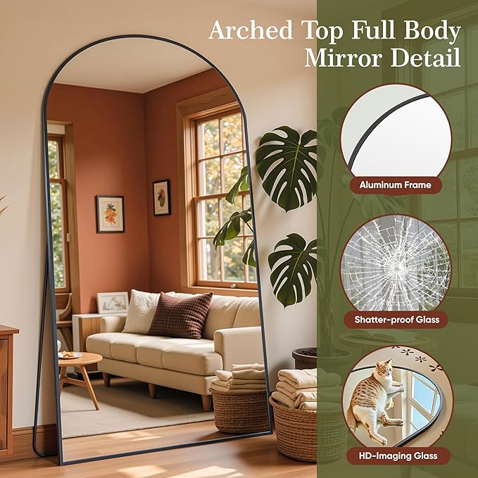 Full Length Mirror, Oversized Floor Mirrors, Leaning Free Standing Mirrors