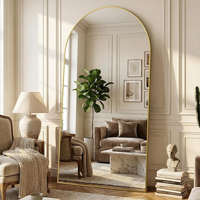 Suidia 86"x46" Arched Full Length Mirror