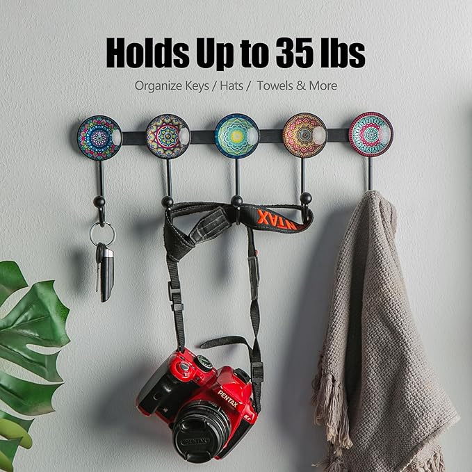 Boho Coat Rack Wall Mounted