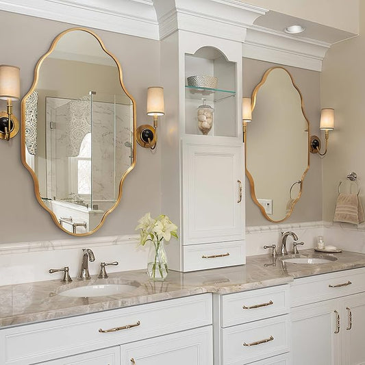 Scalloped Mirror for Bathroom
