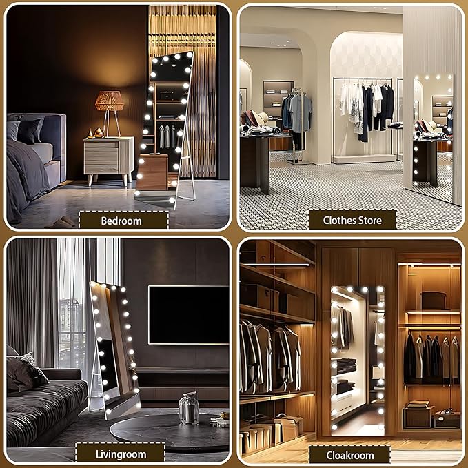 Kosmonia 66x22 Hollywood Full Length Mirror