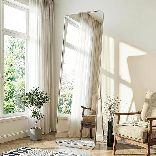 Delma Full Length Mirror, Wall Mounted, Freestanding or Leaning, Rounded