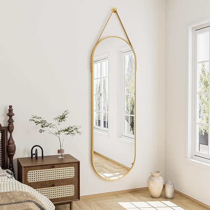 Full Length Mirror, Oval Wall Mounted Mirror, Wall Mirrors Full Length