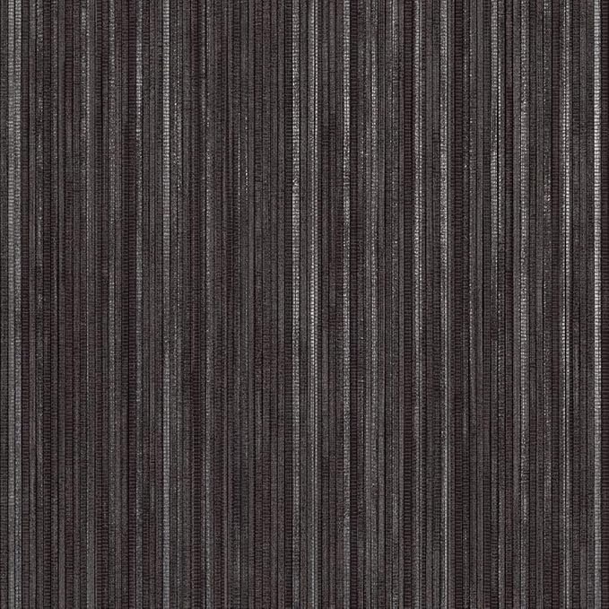 Tempaper Black Linen Grasscloth Removable Peel and Stick Wallpaper, 20.5 in X