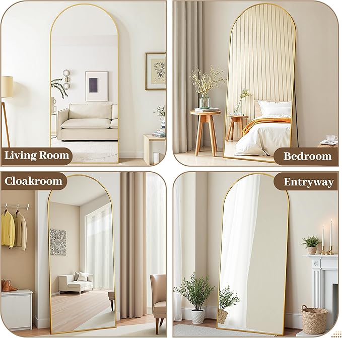Suidia 58"x21" Arched Full Length Mirror