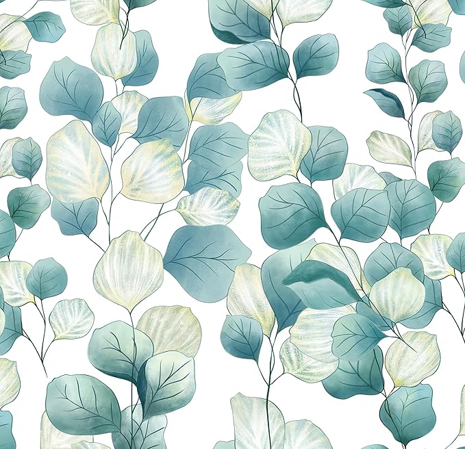 Timeet Peel and Stick Wallpaper Boho Leaf Contact Paper Removable Self Adhesive