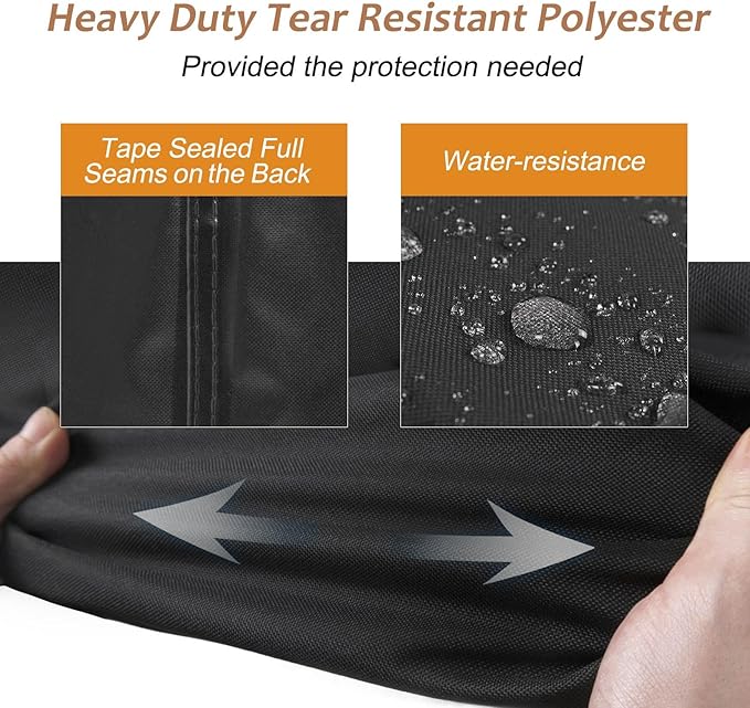 NettyPro Griddle Cover for Blackstone 28 inch Griddle, Waterproof UV Resistant 2 Burner Flat Top Gas Grill Cover 28" Cooking Station Camping, Black