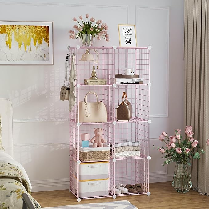 C&AHOME Wire Cube Storage, 8