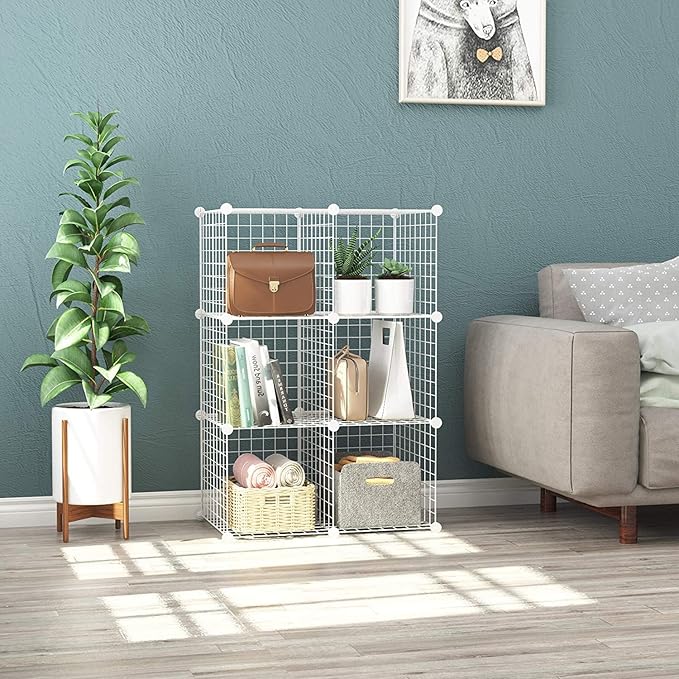 C&AHOME Wire Cube Storage, 6