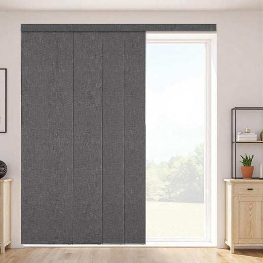 VEVOR Panel Track Blinds, Extendable Track from 45.8 in to 86 in W, Trimmable