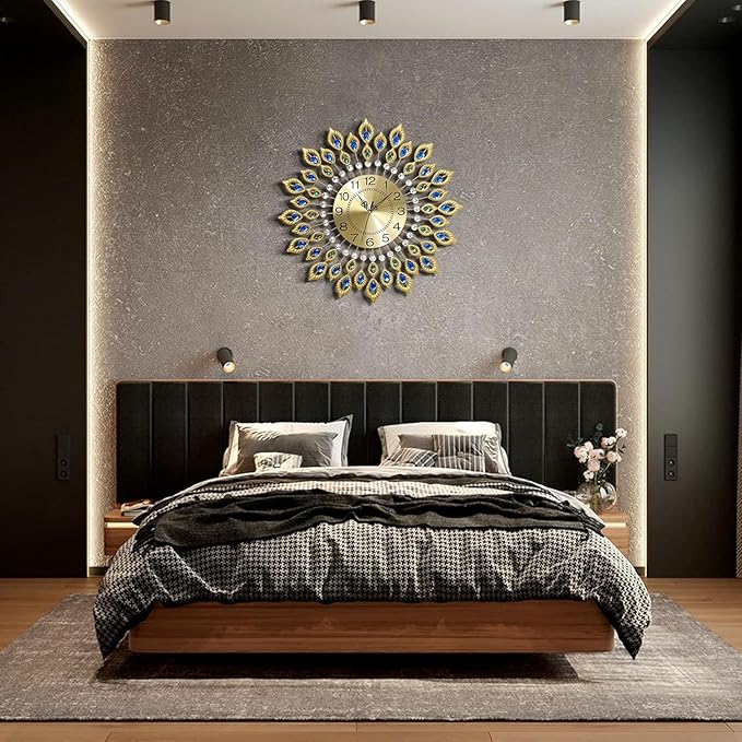 24.0 Inch Gold Large Wall Clocks
