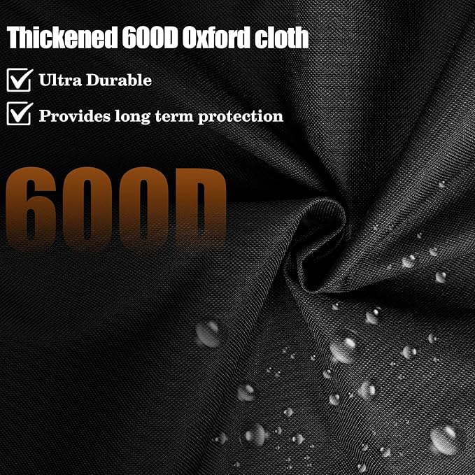 QuliMetal Grill Cover for Pit Boss Competition Series 1600, Pro Series 1600 Elite Wood Pellet Grill, PB1600CS, PB1600PS2, PB1600PSE, 600D Heavy Duty Waterproof Fade Resistant Pit Boss 1600 Grill Cover