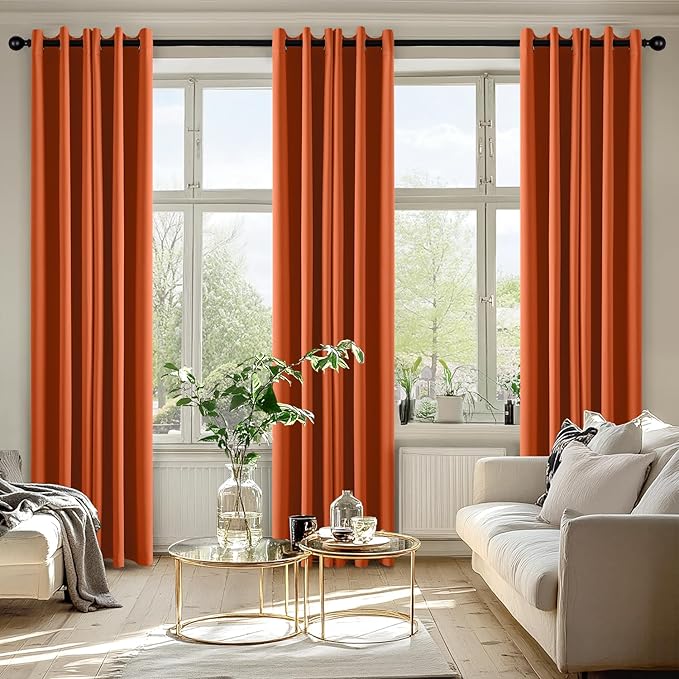 MIULEE Blackout Curtains for Bedroom Living Room 2 Panels, Thermal Insulated