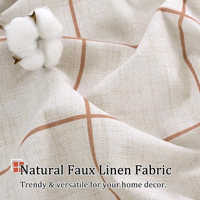 Lajode Linen Blackout Curtains for Living Room