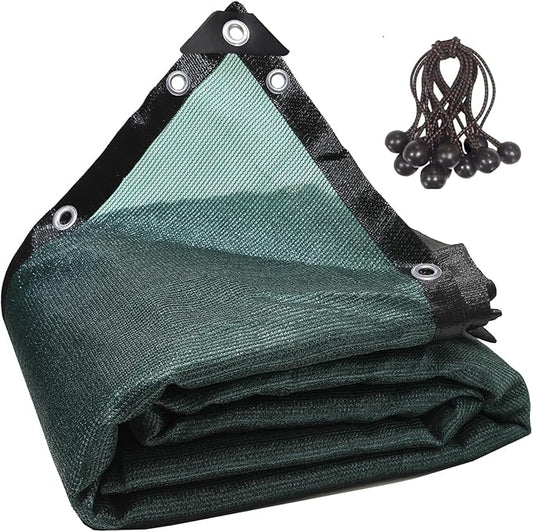 90% Green Shade Cloth 10ft x 18ft Heavy Duty Outdoor Mesh Tarp with Grommets, Sun Shade Canopy for Patio, Garden, Greenhouse, Chicken Coops, Plants Vegetables, Swimming Pool