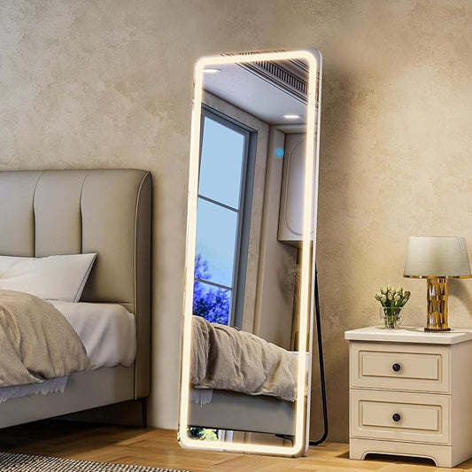 Full Length Mirror with LED Lights, LED Mirrors Full Length Floor Mirror Full