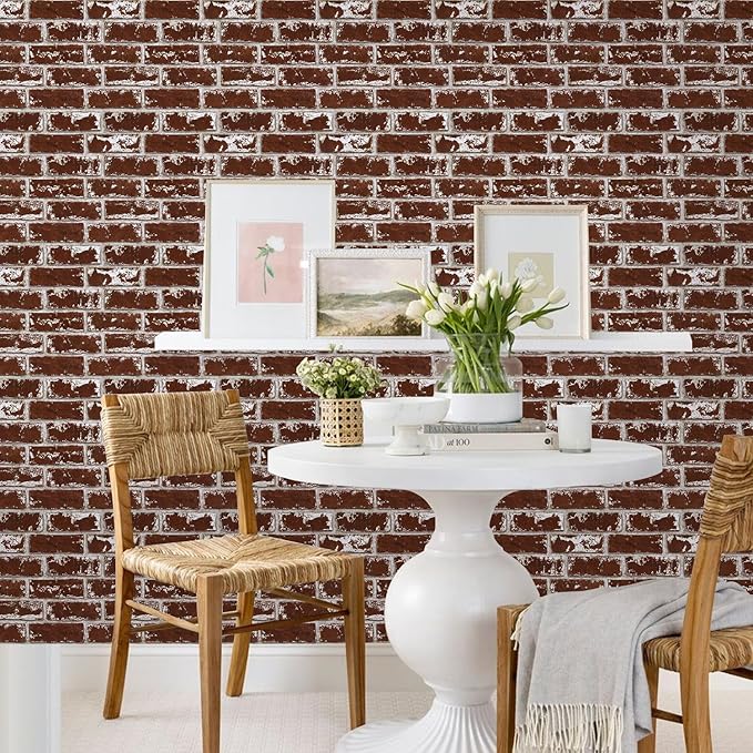 Commomy 3D Peel and Stick Brick Tiles