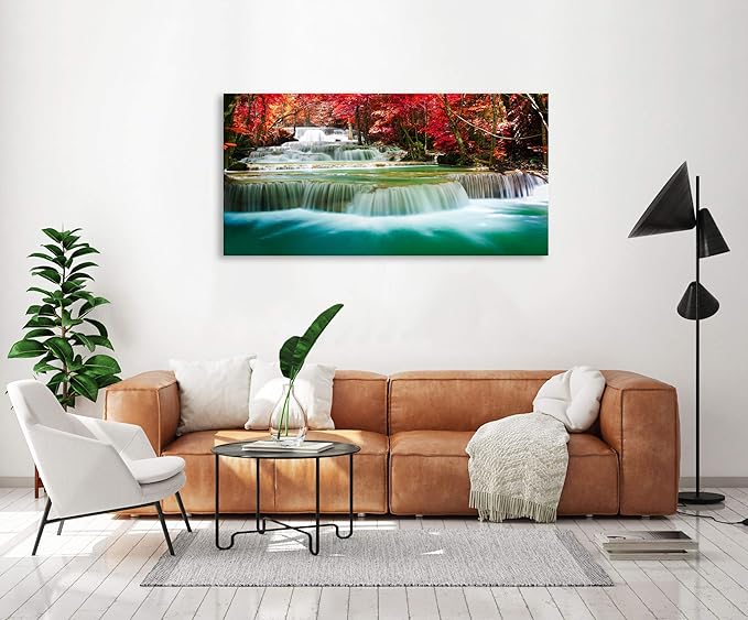 Cao Gen Decor Art-S05150 Wall Art 1 Pieces Waterfall Canvas Print Landscape
