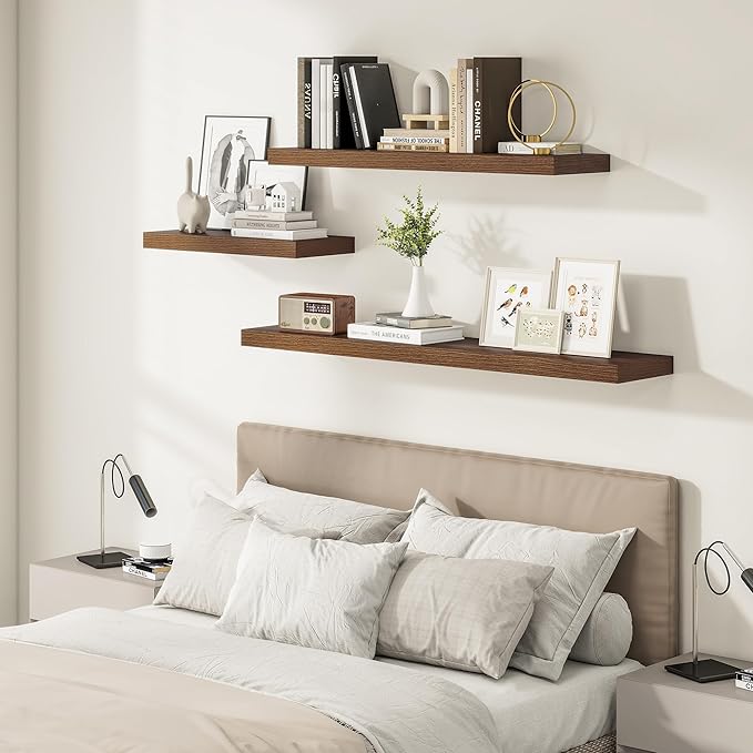 Vivelove 12 Inch Deep Floating Shelves