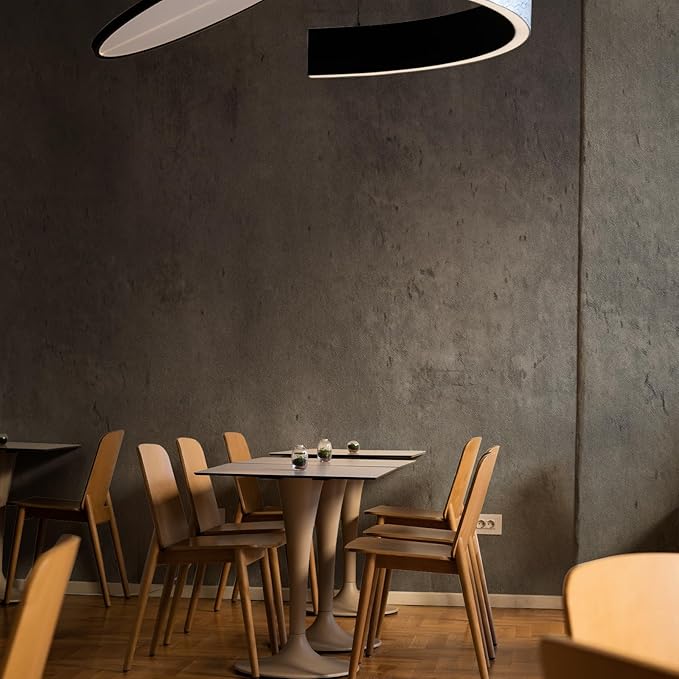 Gray Concrete Wallpaper 15.7in x 360in, Dark Gray Cement Contact Paper 3D Matte