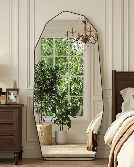 Antok Full Length Mirror, Free Standing Wall Mounted or Leaning Full Body Mirror