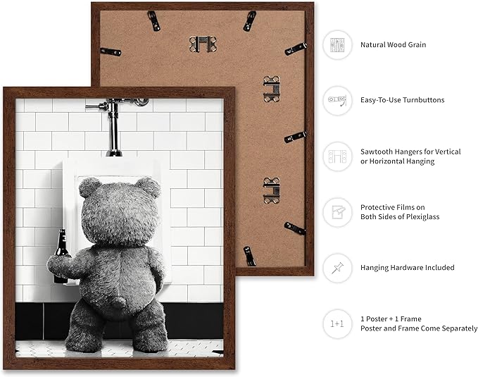Poster Master Funny Teddy Bear Print