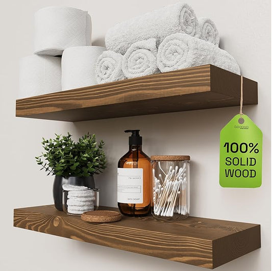 BAOBAB WORKSHOP Wood Floating Shelves