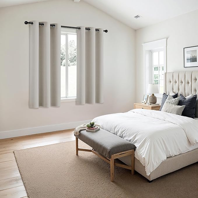 MIULEE Blackout Curtains for Bedroom Living Room 2 Panels, Thermal Insulated