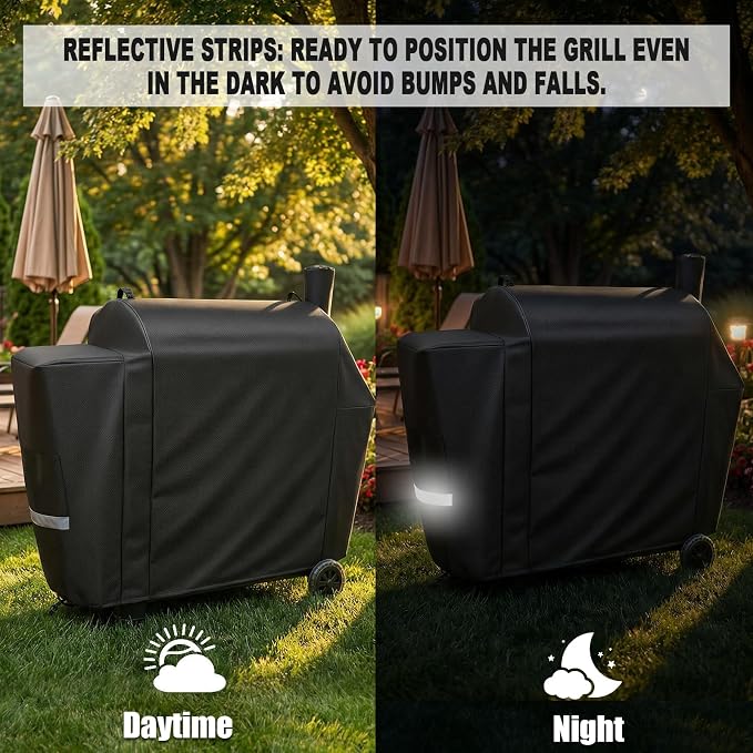 QuliMetal Grill Cover for Pit Boss Competition Series 1600, Pro Series 1600 Elite Wood Pellet Grill, PB1600CS, PB1600PS2, PB1600PSE, 600D Heavy Duty Waterproof Fade Resistant Pit Boss 1600 Grill Cover