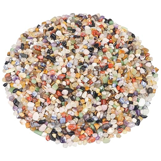 Aquarium Gravel,Landscaping Pebbles, River Rocks Decorative Ornamental Pebbles, DIY Smoothed Rocks for Potted Plant Resin Art Vase Fillers Aquarium Gravel Rocks (Mixed Color, 5 Pounds)