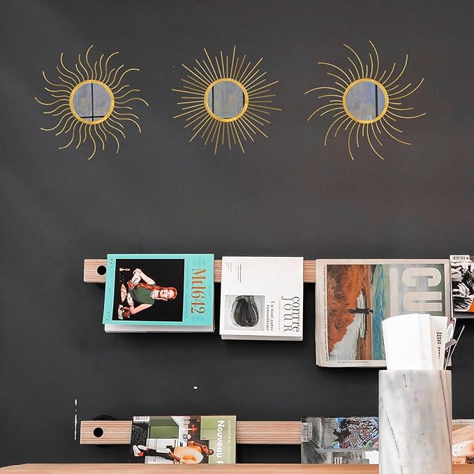 Mirror Decor Sunburst Mirrors Metal Sun Mirror Wall Decor Wall Mirror Home