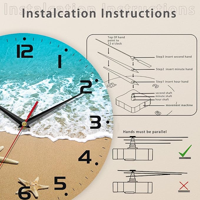 Starfish On A Beach Sand Wall Clock