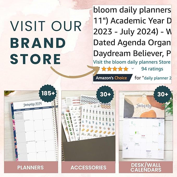 Bloom Daily Planners Newly Improved Classic Planner Sticker Sheets - Variety Sticker Pack for Decorating, Planning, Scrapbooking, etc. - 708 Stickers Per Pack!