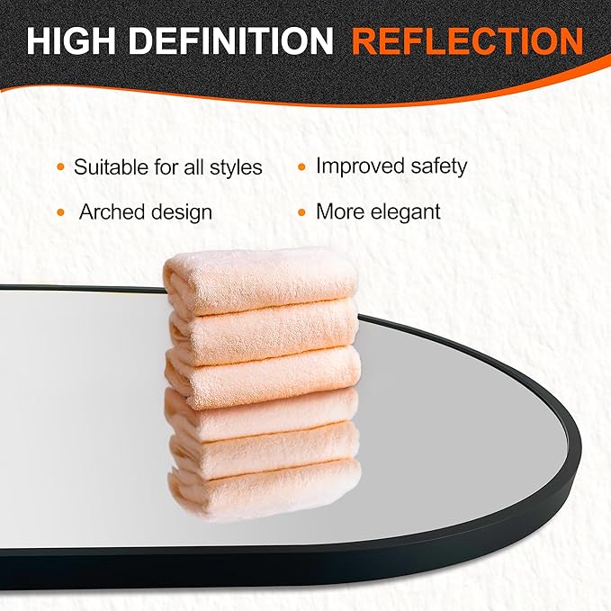 Delma Bathroom Wall Full Length Mirror