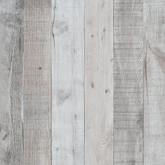 WENMER Gray Shiplap Peel and Stick Wallpaper, 17.71'' x 590'', Vintage Wood