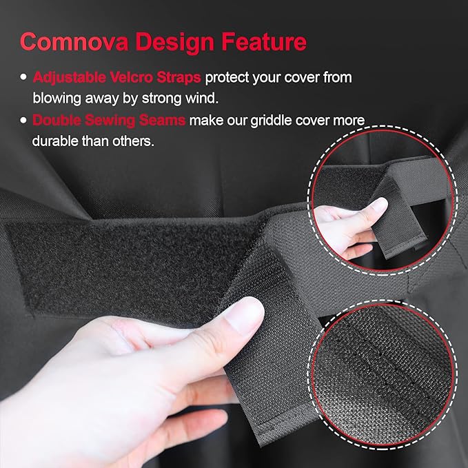 Comnova Grill Cover for Pit Boss 820-850 - Z Grill 700 - Premium Wood Pellet Smoker Cover for Pitboss Waterproof & Heavy Duty, 600D Pellet BBQ Cover for Pit Boss 820 Deluxe, Pro 850 and Z Grill 700