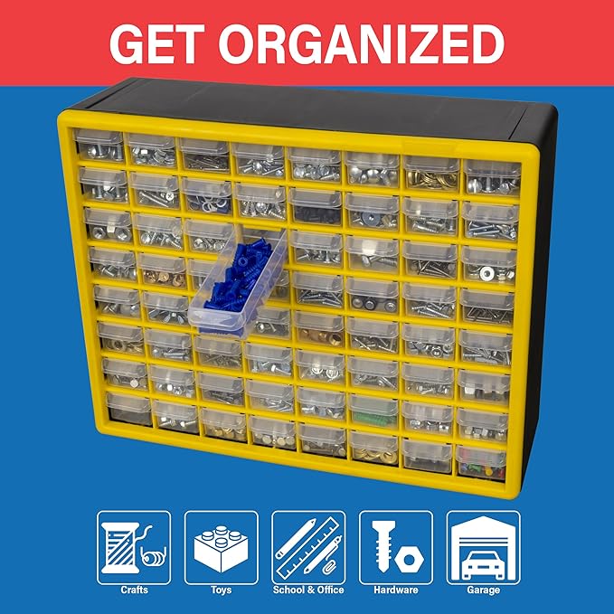 Akro-Mils 64-Drawer Plastic Drawer Storage Cabinet