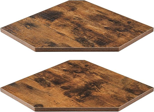 Corner Shelves 2-Pack for Bathroom & Kitchen, Space-Saving Floating Corner Wall