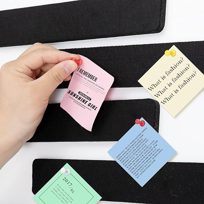 5 Pack Felt Pin Board Bar Strips Bulletin Board