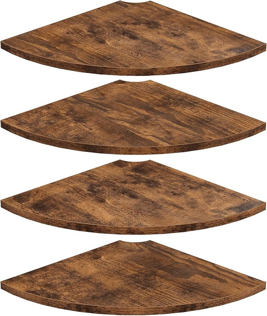 Homode Corner Wall Shelf, 12 Inch Wide Round Corner Floating Shelves