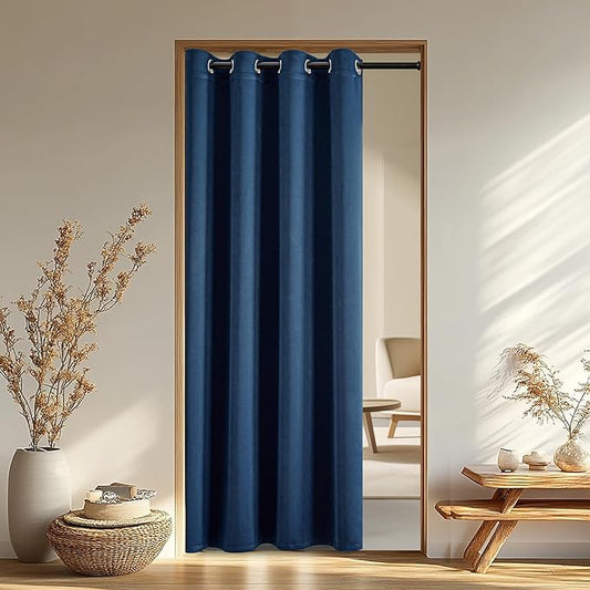 IGEMAEVE Blackout Doorway Curtains 84 Inch Length, Closet Curtain