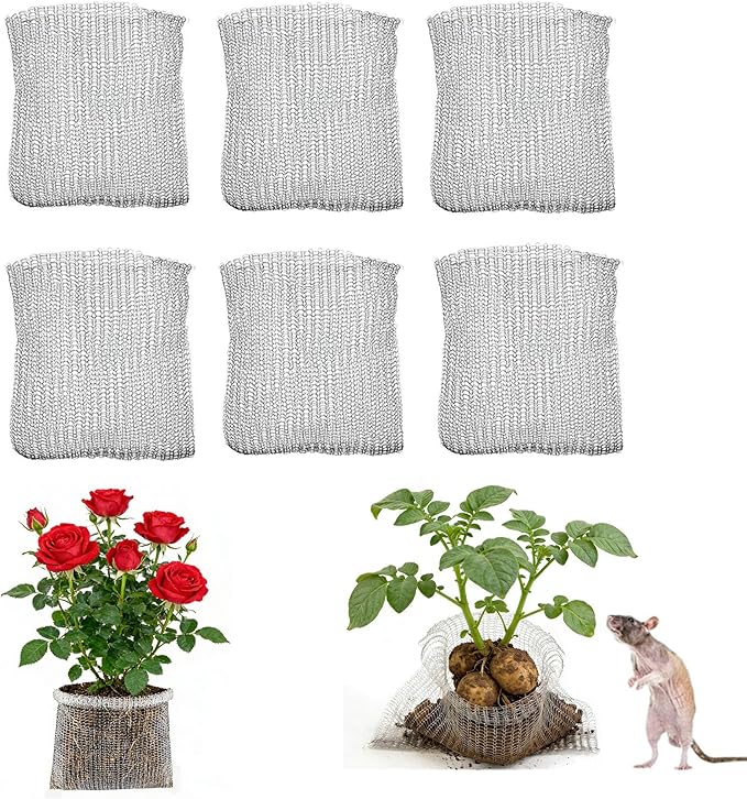 Root Gallon Gopher 304 Stainless Wire Speed Baskets,Garden Net Plant Root Protection Anti Gopher Baskets Plant Root Protector Gopher Baskets for Burrowing Animal