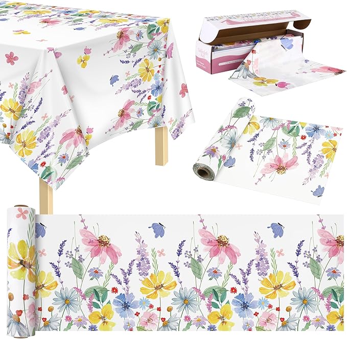 Kochorie Spring Flower Tablecloth Roll