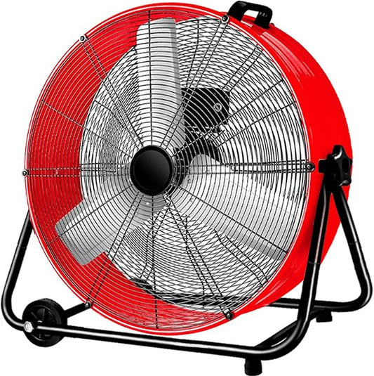 Bestronair 24 Inch High Velocity Drum Fan, 8100CFM Heavy Duty Industrial Floor Fan for Garage, 360Â° Tilt Metal Shop Fans with 3 Speeds for Warehouse, Factory, Commercial, Basement, Workshop, Gym