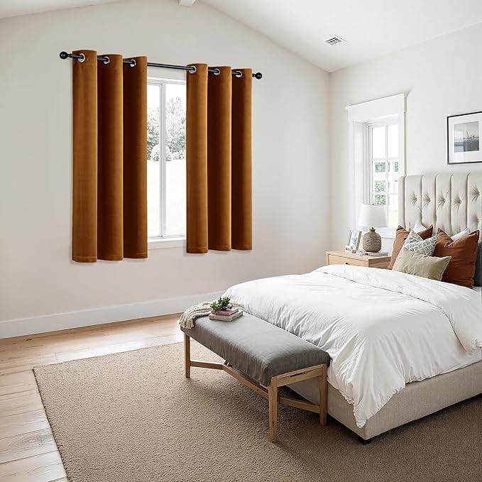 MIULEE Blackout Curtains for Bedroom Living Room 2 Panels, Thermal Insulated