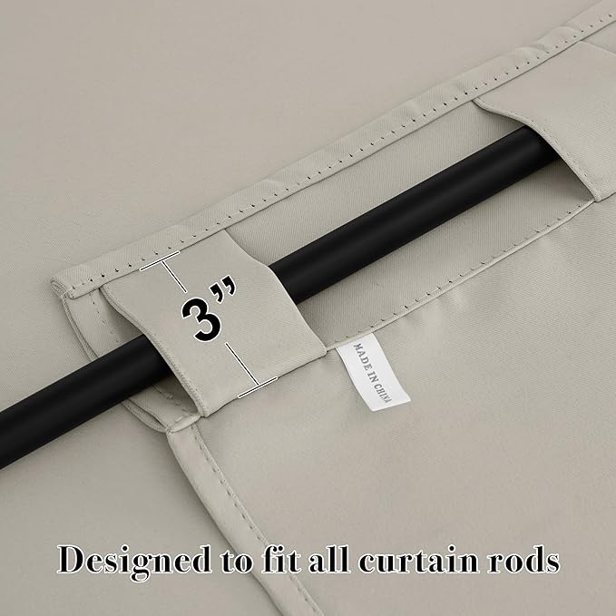RYB HOME Blackout Curtains for Kitchen, Privacy Thermal Insulating Small Winow