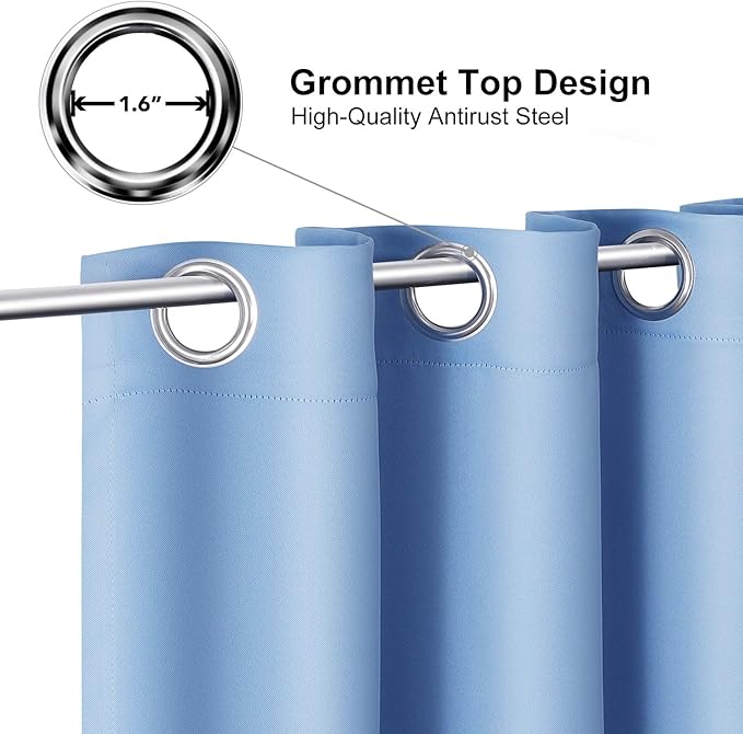 ChrisDowa Grommet Room Darkening Curtains